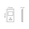 3.5" Indoor Monitor  Push Button Talk Feature - Image 2