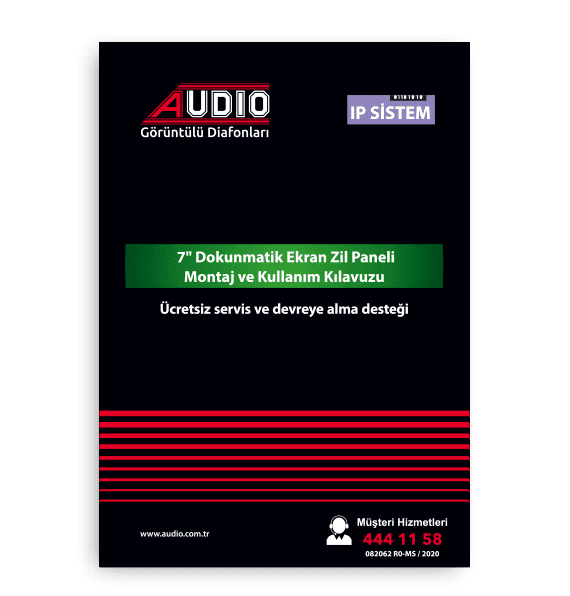 7 Dokunmatik Ekran Zil Paneli Montaj ve Kullanım Kılavuzu
