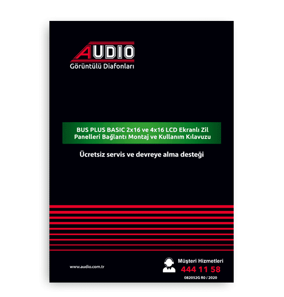 BUS PLUS BASİC 2X16 ve 4×16 lcd Ekranlı Zil Paneli
