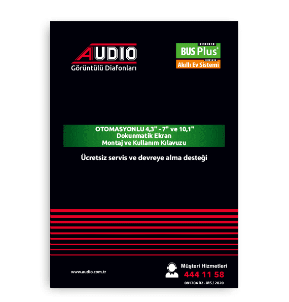 Otomasyonlu 4.3 -7 ve 10,1 Dokunmatik Ekren Maontaj ve Kullanım Kılavuzu