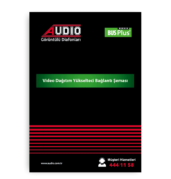 video dağıtım Yükselteci bağlantı şeması kapak